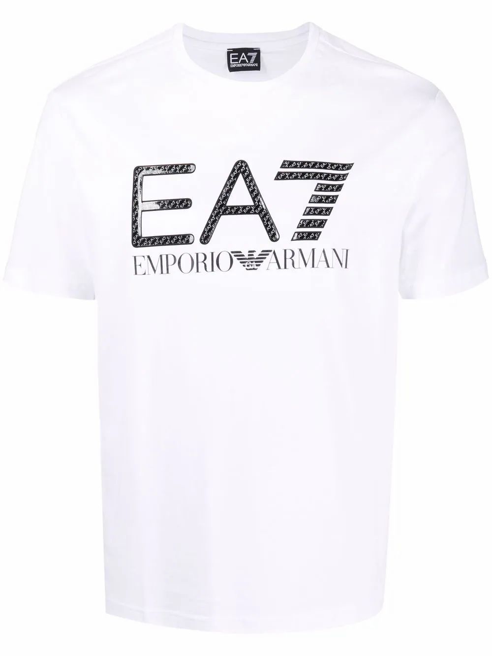 商品[国内直发] Emporio Armani|EMPORIO ARMANI 男士白色棉质字母logo印花圆领短袖T恤 3LPT54-PJ02Z-1100,价格¥482,第1张图片详细描述