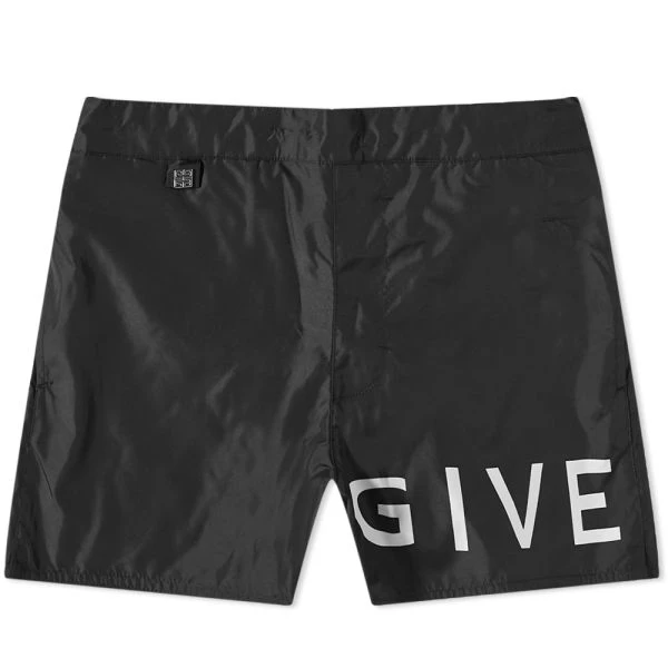 商品Givenchy|GIVENCHY 男士黑色涤纶泳裤 BMA00W1453-001,价格¥2848,第1张图片详细描述