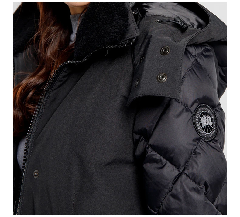 商品[国内直发] Canada Goose|CANADA GOOSE 黑色女士羽绒服 3205LB-61,价格¥3249,第8张图片详细描述