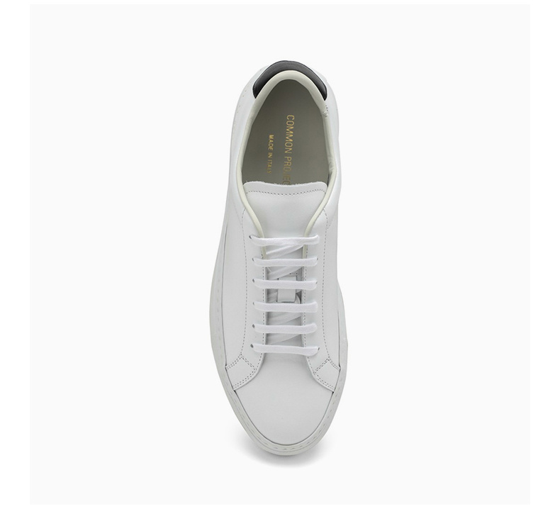 商品[国内直发] Common Projects|COMMON PROJECTS 男士白色黑尾皮革休闲运动鞋 2311-0547,价格¥1413,第6张图片详细描述