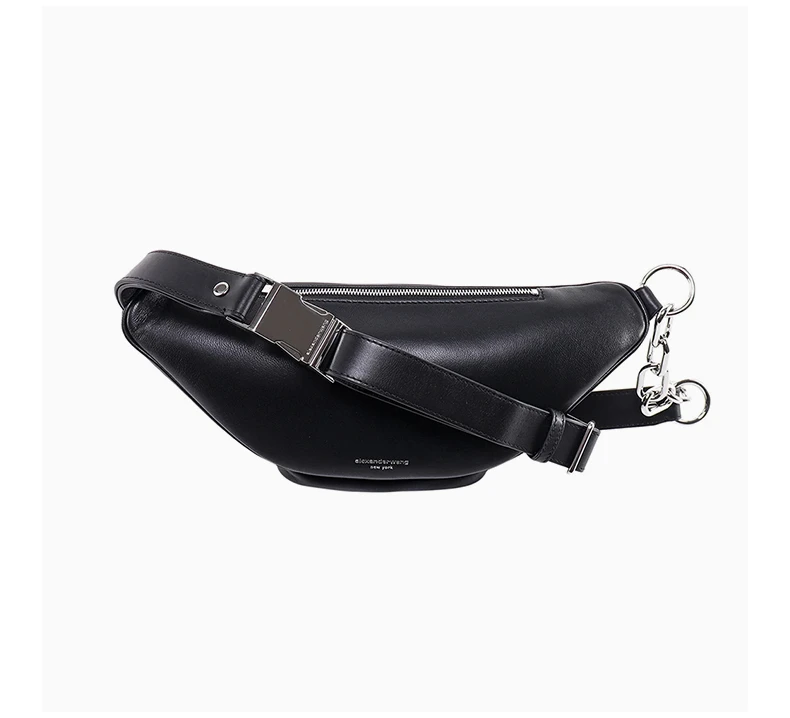 商品Alexander Wang|ALEXANDER WANG 黑色女士腰包 2030P0073C-001  23*12*9cm,价格¥3187,第6张图片详细描述
