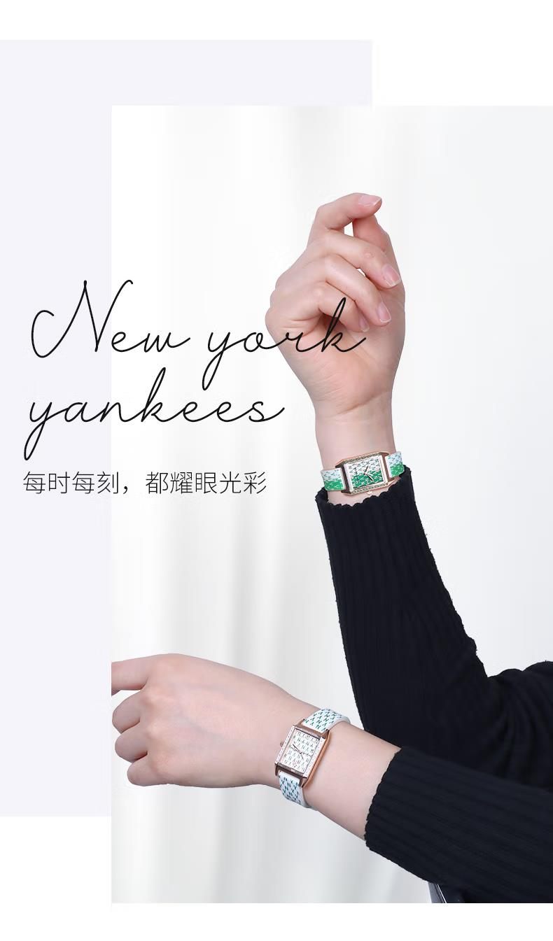 商品[国内直发] MLB|复古小方盘简约气小绿表学生欧美表女士小方表MLB-NY622,价格¥292,第10张图片详细描述