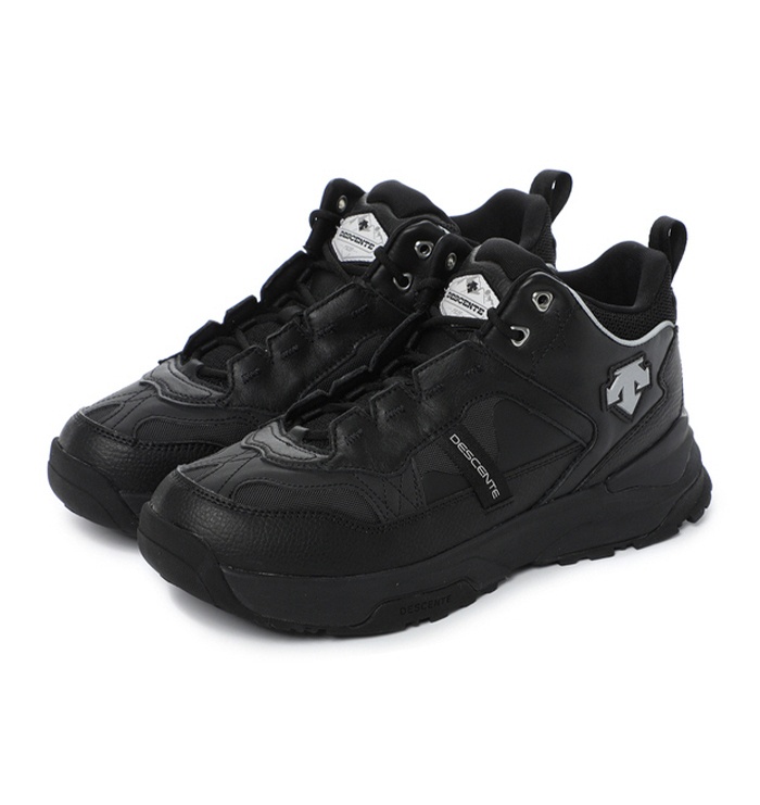 商品DESCENTE|【享贝家】DESCENTE 迪桑特MONTANA LUX 厚底舒适休闲运动鞋男女同款黑色SM413LCRO2,价格¥657,第3张图片详细描述