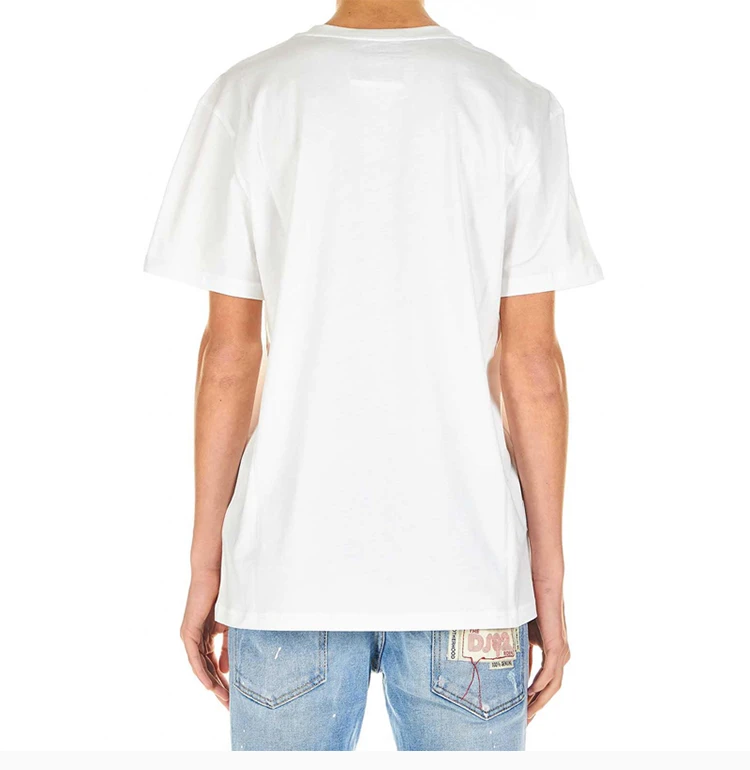 商品Moschino|Moschino 莫斯奇诺 白色棉男士短袖T恤 0705-2040-A1001,价格¥703,第6张图片详细描述