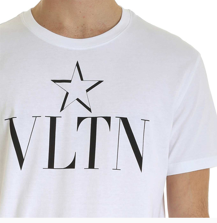 商品Valentino|Valentino 华伦天奴 男士白色短袖T恤 TV3MG05P-638-A01,价格¥2143,第10张图片详细描述