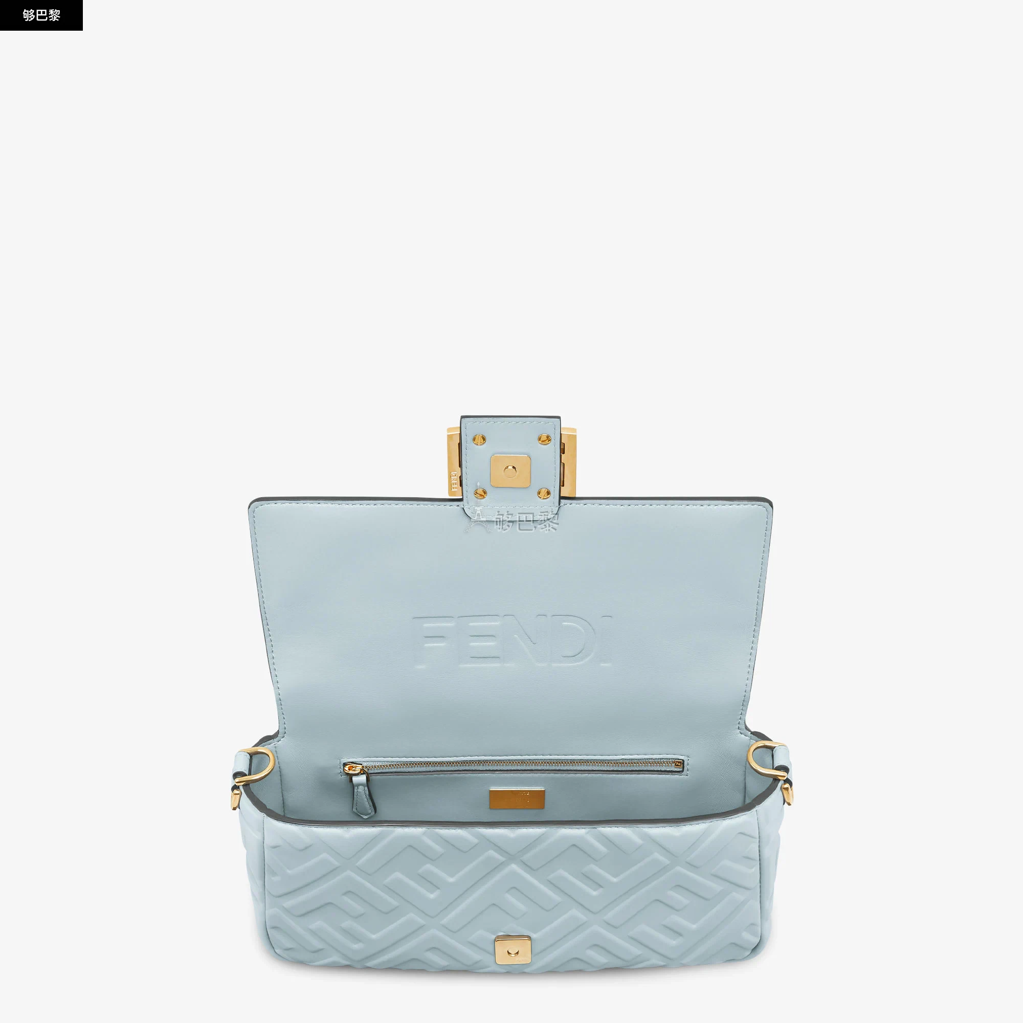 商品Fendi|【预售】 芬迪 25春夏 女士 单肩包 Baguette 8BR600AT57F1NQ8 ,价格¥26683,第6张图片详细描述