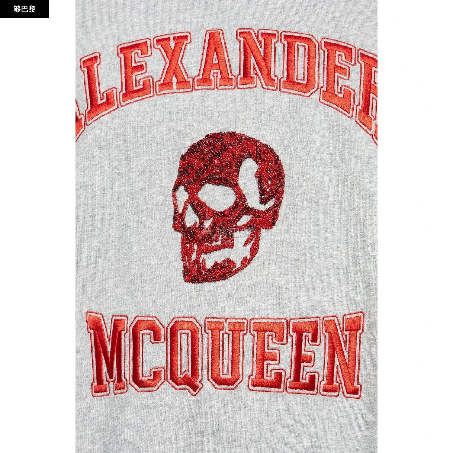 商品Alexander McQueen|【特惠4.7折】包邮包税【预售7天发货】 ALEXANDER MCQUEEN 2023秋冬 男士 卫衣 卫衣 2416421 754562QVX430902 ,价格¥7375,第5张图片详细描述