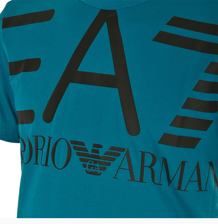 商品Emporio Armani|Emporio Armani 安普里奥 阿玛尼 EA7男士短袖T恤蓝色 3GPT06-J02Z-1522,价格¥429,第10张图片详细描述