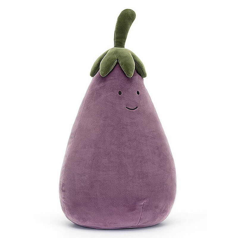 商品Jellycat|Jellycat 紫色涤纶活泼的蔬菜茄子大玩偶,价格¥496,第5张图片详细描述