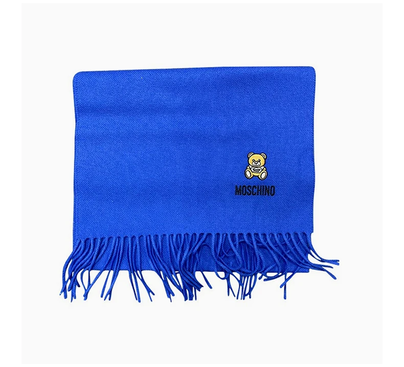 商品Moschino|MOSCHINO 蓝色中性围巾 50124-M5293-012,价格¥306,第5张图片详细描述