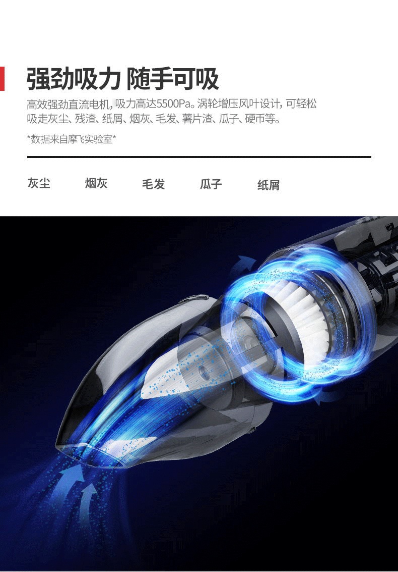 商品[国内直发] Morphy Richards|MR3936车载吸尘器汽车无线充电大功率手持式空气净化器,价格¥268,第13张图片详细描述
