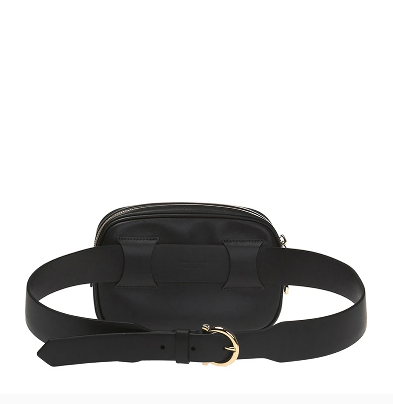 商品[国内直发] Salvatore Ferragamo|Salvatore Ferragamo 菲拉格慕 女士黑色徽标腰包 21-H005-699083,价格¥3258,第5张图片详细描述