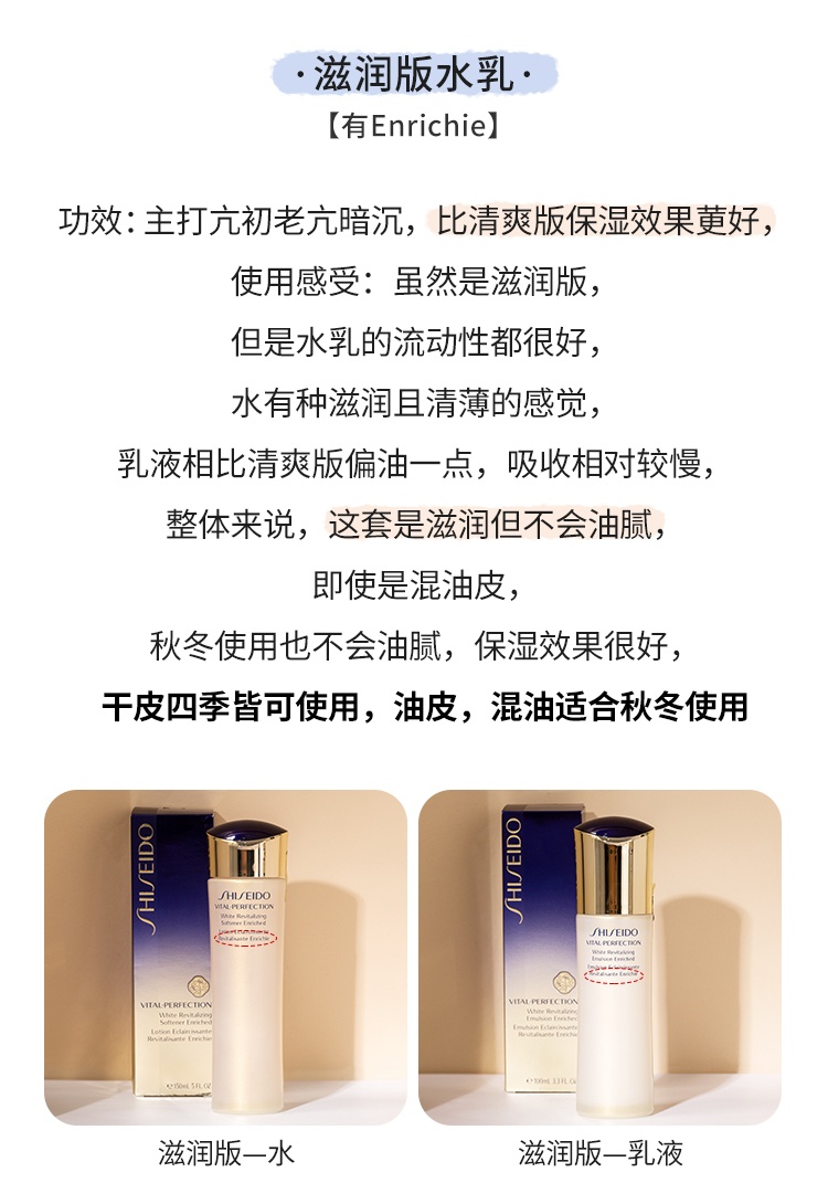 商品Shiseido|资生堂悦薇水乳套装珀翡紧颜亮肤水保湿补水滋润清爽型乳液爽肤水,价格¥255,第2张图片详细描述