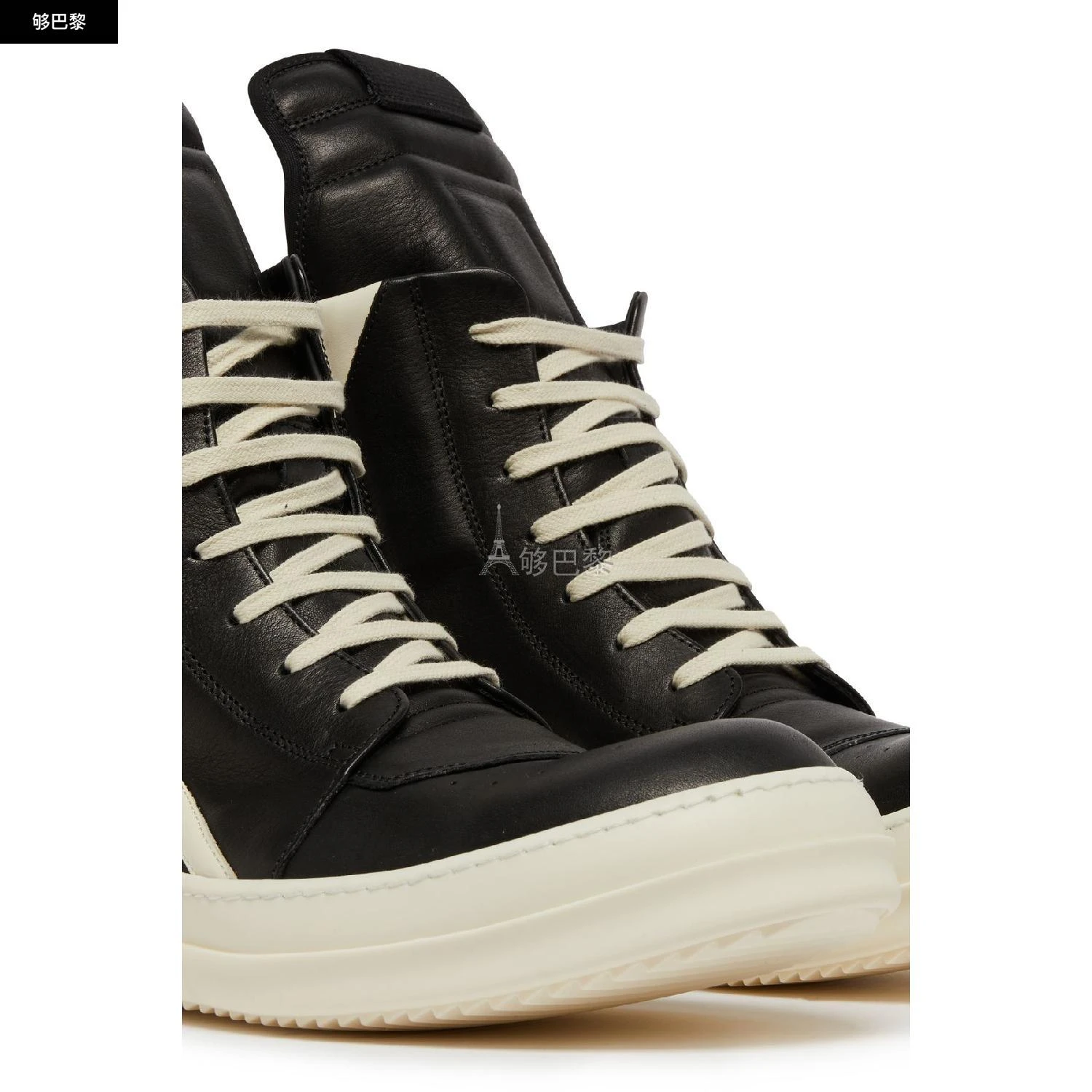 商品Rick Owens|【特惠8.7折】包邮包税【预售7天发货】 RICK OWENS 男士 休闲运动鞋 Geobasket 皮革运动鞋  OWE9793PBCK,价格¥6224,第5张图片详细描述