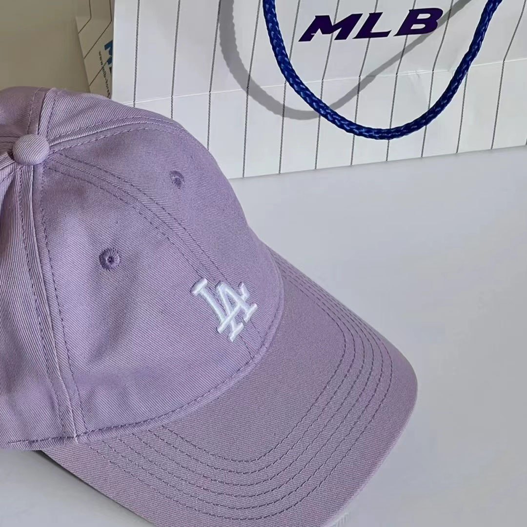 商品MLB|【享贝家】（国内现货）MLB 棒球帽 灰紫色白小LA 男女同款 3ACP7701NK0018-07LDS-FREE G-QD,价格¥165,第5张图片详细描述