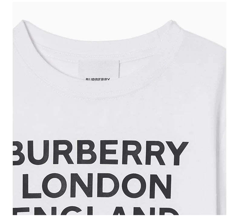 商品Burberry|BURBERRY 白色男童T恤 8028811,价格¥1044,第6张图片详细描述