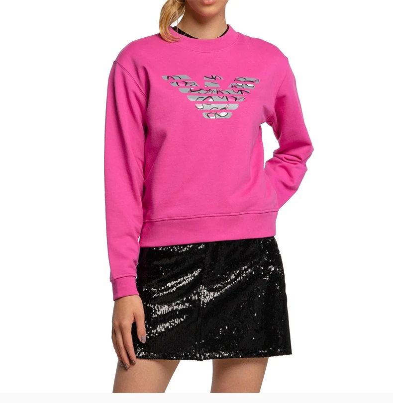 商品Emporio Armani|EMPORIO ARMANI 玫红色女士卫衣/帽衫 6H2M8Z-2J49Z-0846,价格¥716,第7张图片详细描述