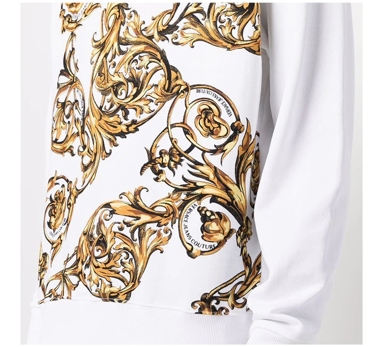 商品Versace|VERSACE JEANS COUTURE 男士白色棉质卫衣 72GAI3R9-FS019-G03,价格¥1300,第8张图片详细描述