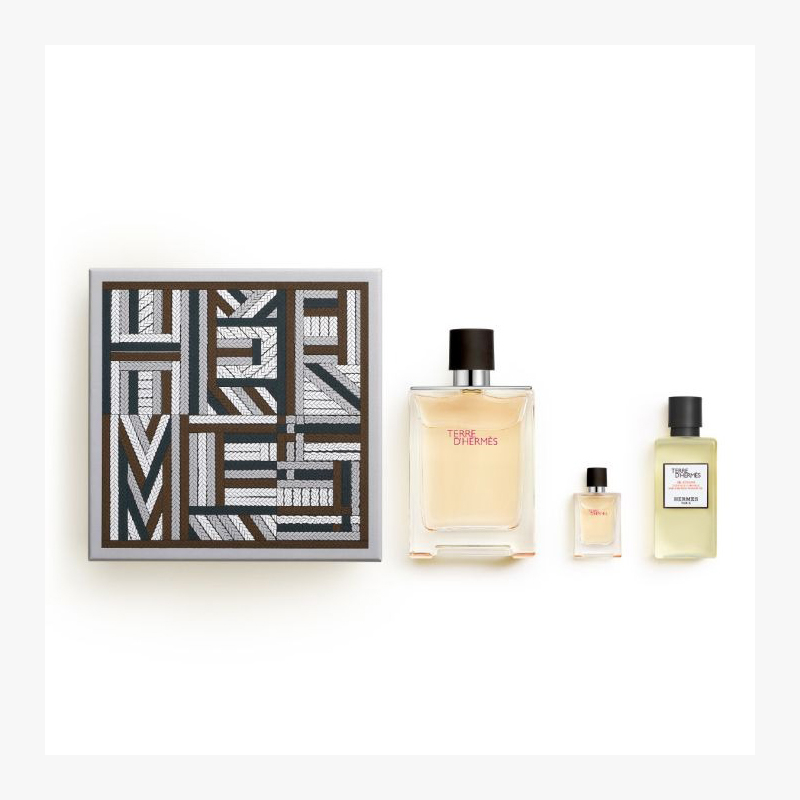 商品Hermes|爱马仕大地男士香水套装 淡香水100ml+淡香水5ml+沐浴露40ml,价格¥796,第6张图片详细描述