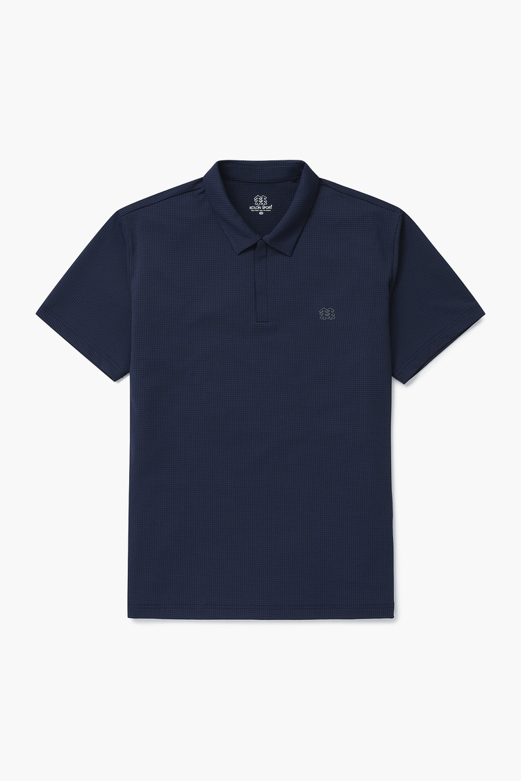 商品KOLON SPORT|【Brilliant|包邮包税】可隆男士格纹短袖翻领T恤JWTCM24281NAY,价格¥512,第6张图片详细描述