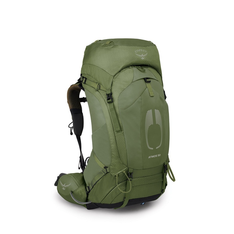 商品Osprey|Osprey小鹰 Atmos AG 50男士绿色尼龙背包,价格¥2484,第3张图片详细描述