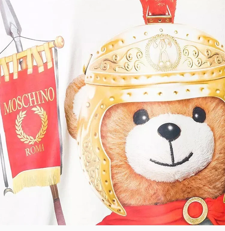 商品Moschino|Moschino 莫斯奇诺 白色棉女装短体恤 0703-5540-V1002,价格¥1058,第7张图片详细描述