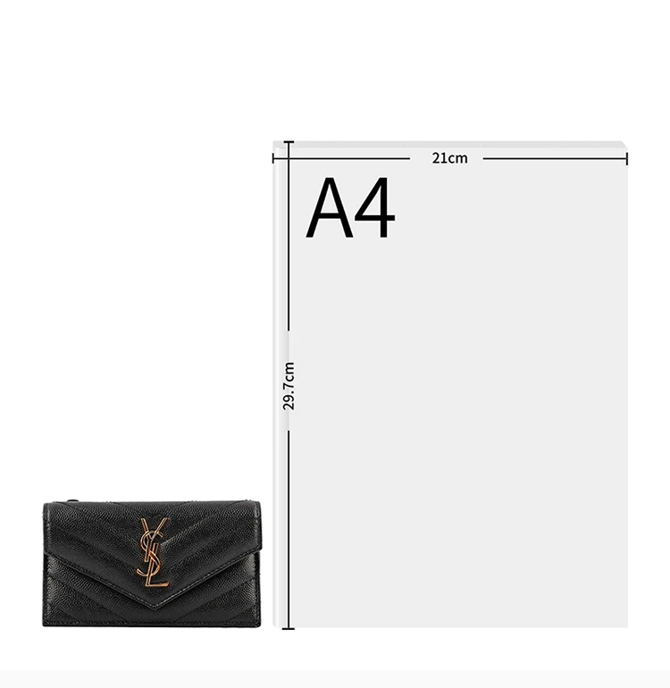 商品Yves Saint Laurent|YSL 女士黑色手拿包 612808-BOW01-1000,价格¥3033,第3张图片详细描述