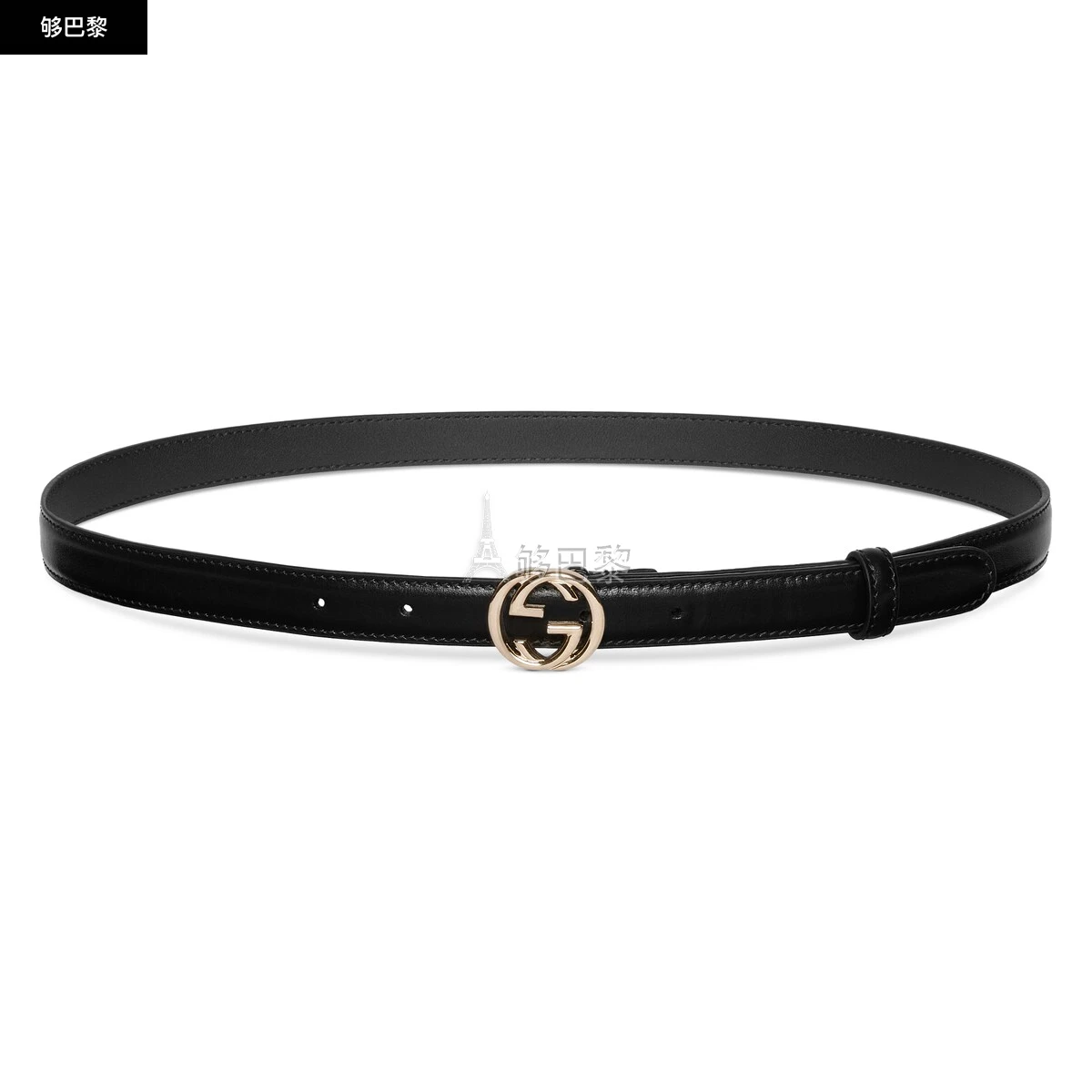 商品Gucci|【预售】 古驰 24秋冬 女士 腰带 互扣式双G搭扣腰带 813005 0YA0G 1000,价格¥3732,第2张图片详细描述