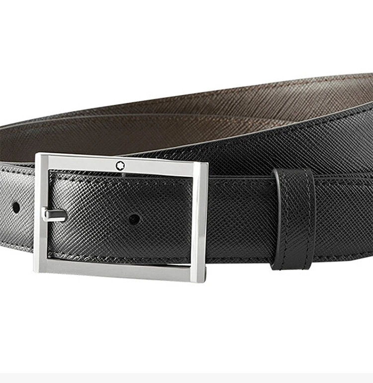 商品MontBlanc|Mont Blanc 万宝龙 男士黑色小牛皮腰带 116707,价格¥1626,第7张图片详细描述