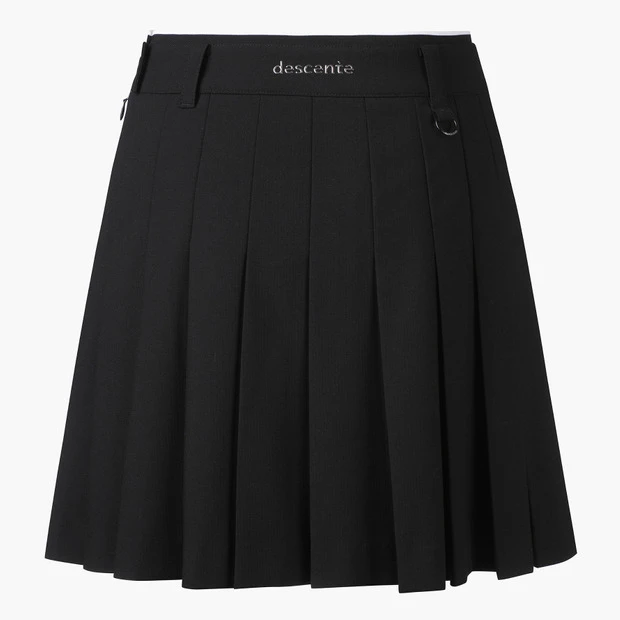 商品【预售商品15天发货】 DESCENTE|高尔夫系列女性松紧带细节百褶裙优雅 DO32WFSK93-BLKG,价格¥1025,第18张图片详细描述