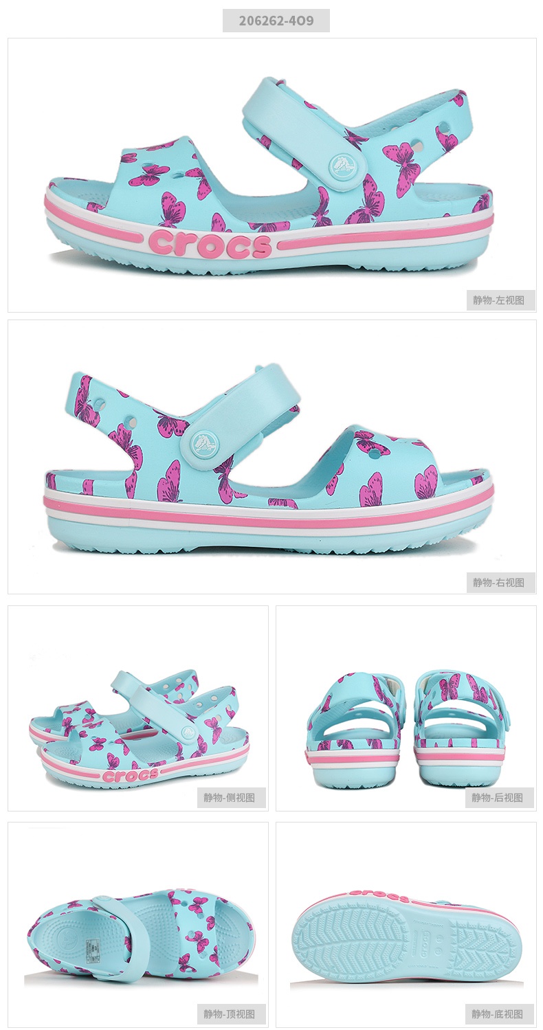 商品[国内直发] Crocs|Bayaband printed sandal k贝雅卡骆班印花儿童休闲凉鞋,价格¥93,第5张图片详细描述