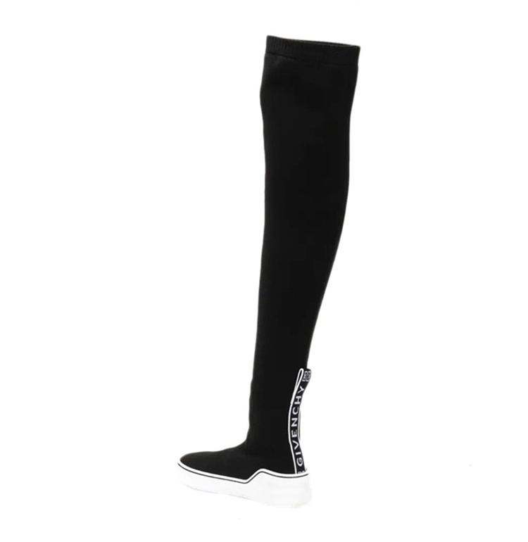 商品Givenchy|Givenchy 纪梵希 女士黑色George V袜子运动鞋靴子 BE000EE077-001,价格¥2978,第8张图片详细描述
