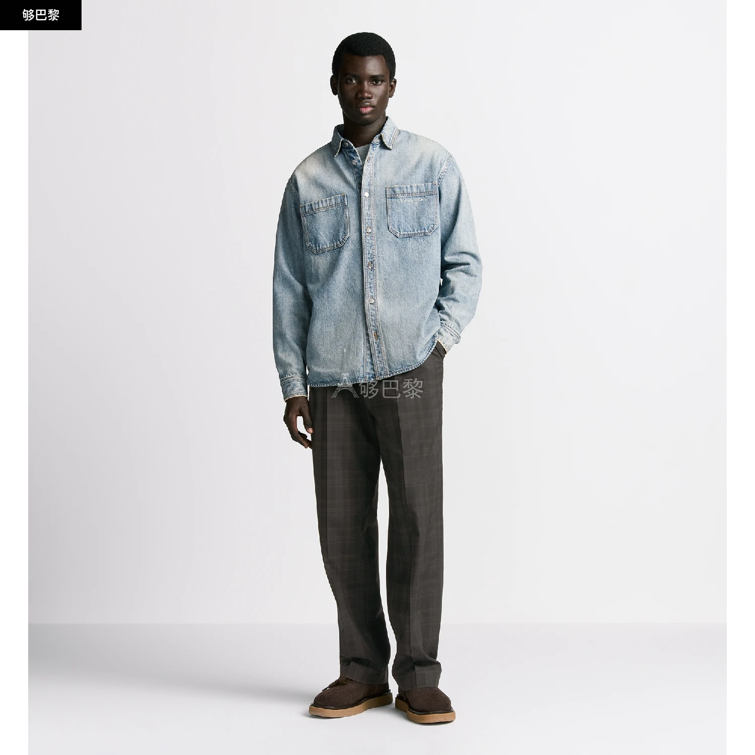 商品Dior|【预售】 迪奥 25春夏 男士 夹克 外套衬衫 513D591A3002_C585 ,价格¥19579,第5张图片详细描述
