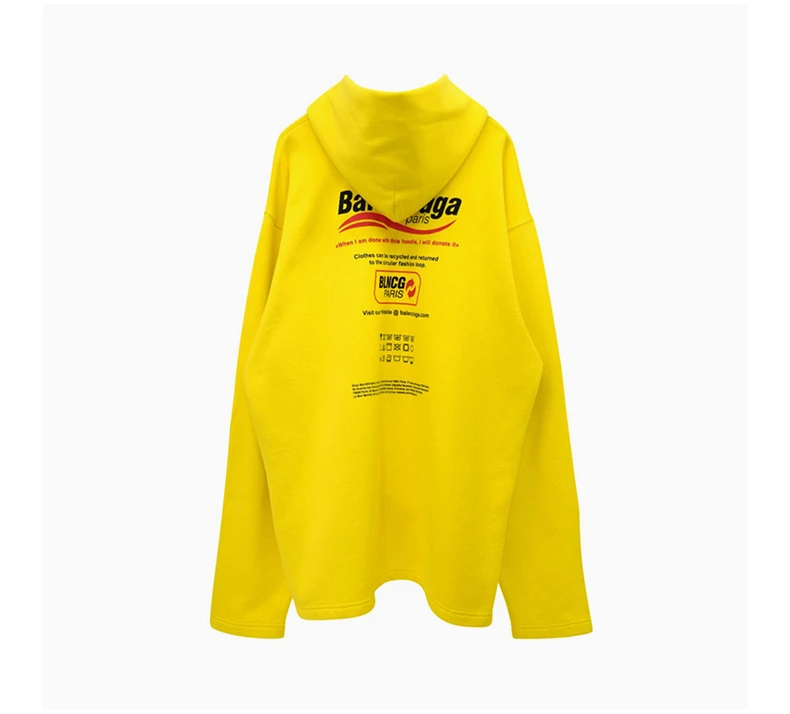 商品Balenciaga|BALENCIAGA 印花女士卫衣/帽衫 661711-TKVF9-7175,价格¥5419,第4张图片详细描述