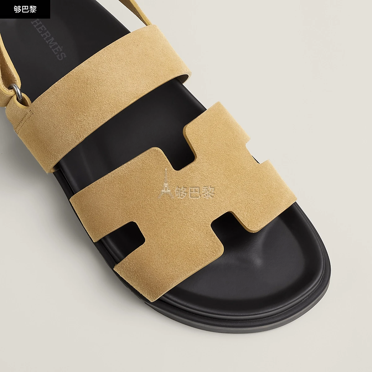 商品Hermes|【预售】 爱马仕 24秋冬 男士 平底凉鞋 Sandales Genius H231696ZHVD,价格¥8146,第3张图片详细描述