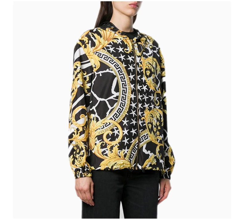 商品[国内直发] Versace|VERSACE 黄色女士外套 A84010-A231034-A7900,价格¥6913,第5张图片详细描述