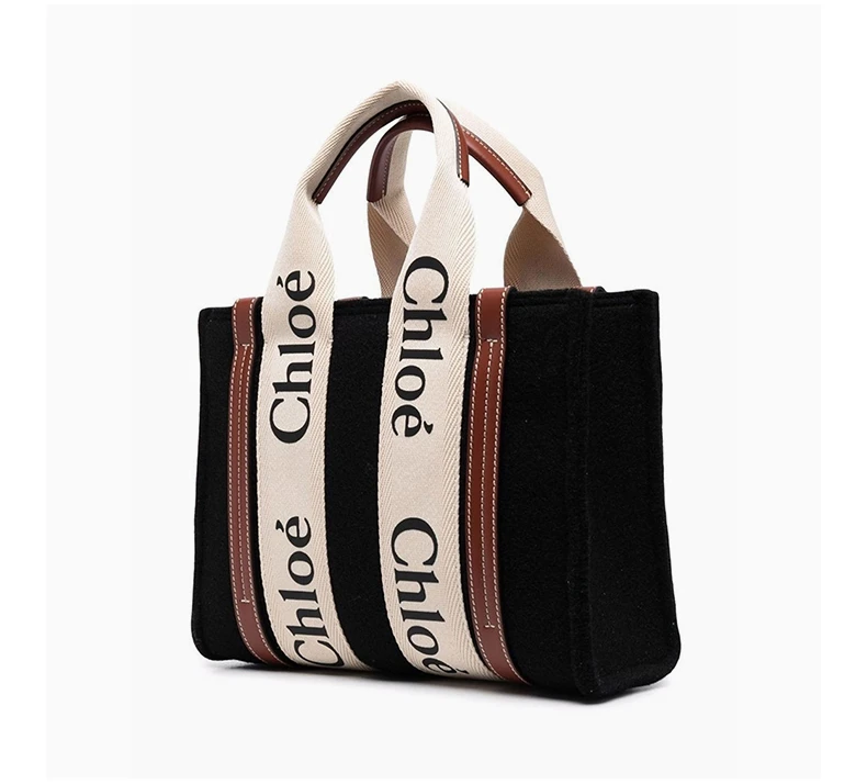 商品[国内直发] Chloé|CHLOE' 女士黑色托特包 C22SS397-G64-001,价格¥9445,第5张图片详细描述