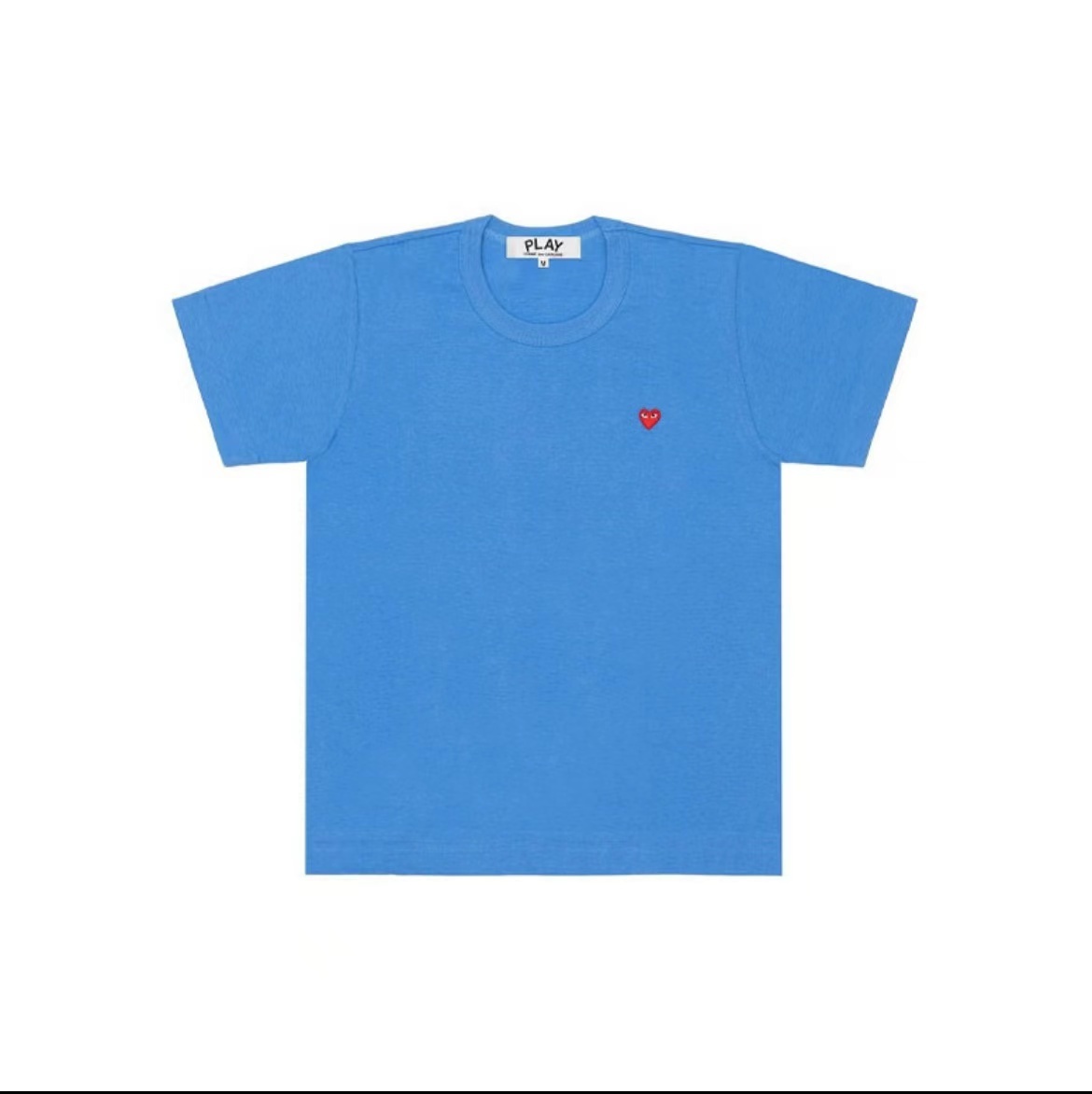 商品Comme des Garcons|Small Heart T-shirt 纯色圆领短袖T 恤 女款蓝色AZ-T313-051（澳门仓发货）,价格¥597,第5张图片详细描述