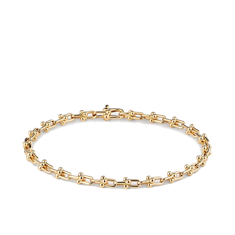 商品Tiffany & Co.|  Tiffany & Co./蒂芙尼 22春夏新款HardWear系列 18K金黄金微型链环手链GRP10020,价格¥28868,第5张图片详细描述