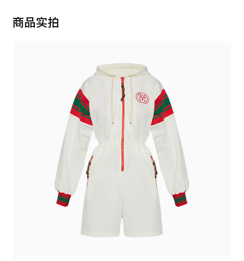 商品[国内直发] Gucci|GUCCI 米白色女士卫衣/帽衫 720582-XJEWO-9782,价格¥8323,第4张图片详细描述