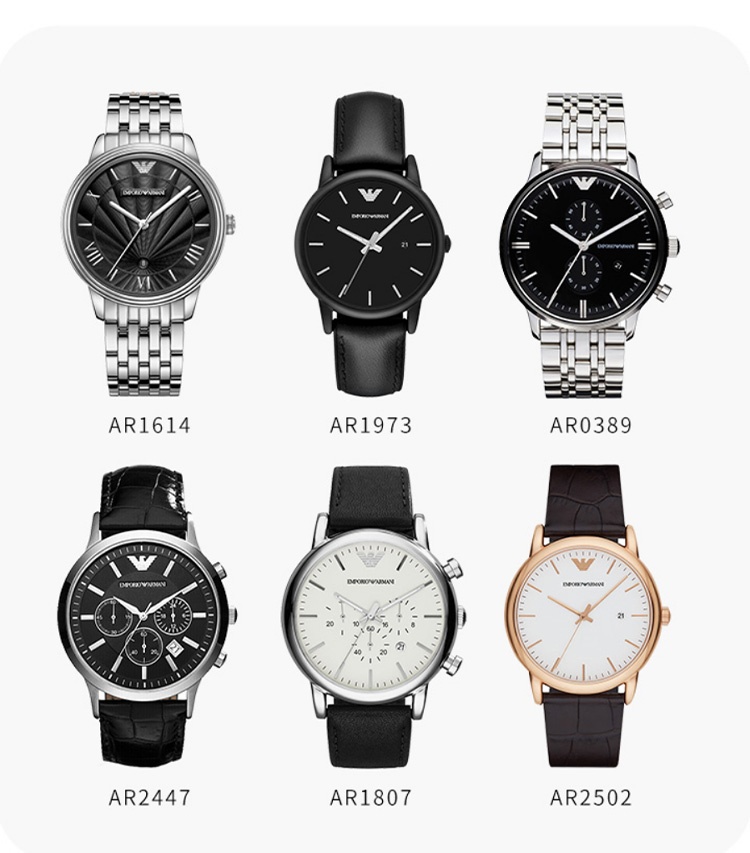 商品[国内直发] Emporio Armani|Armani阿玛尼手表商务蓝色表盘石英表AR2448,价格¥1159,第12张图片详细描述