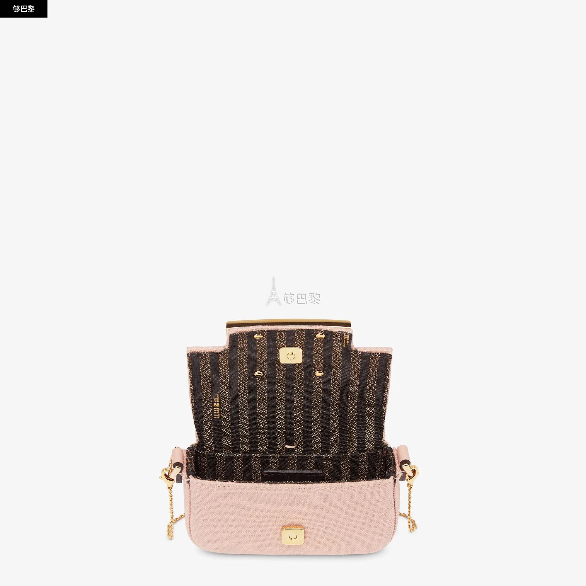 商品Fendi|【预售】 芬迪 25春夏 女士 零钱包 Nano Baguette Charm 7AS045A9P6F0J2F ,价格¥6074,第6张图片详细描述