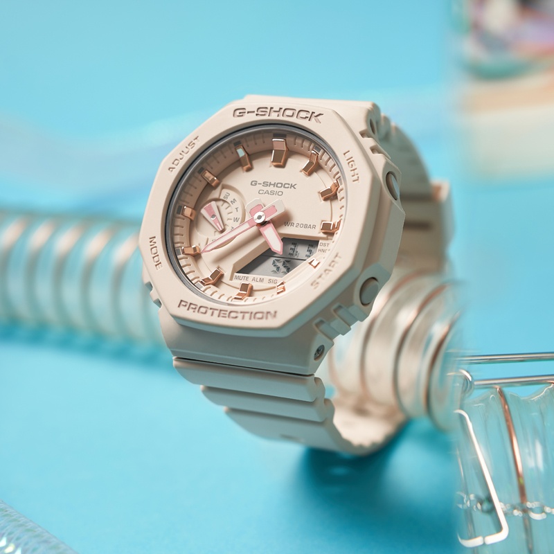 商品[国内直发] Casio|(限时补货）卡西欧手表 GMA-S2100-4 防震 200米防水 高亮度双重LED照明 世界时间（48个城市）  倒计时  全自动日历,价格¥656,第4张图片详细描述