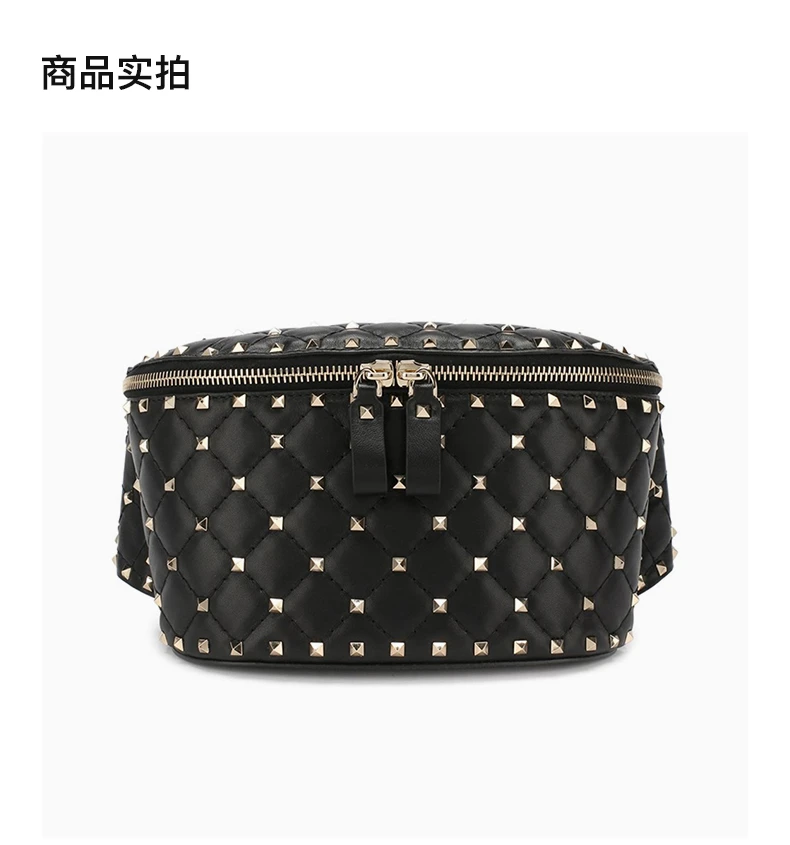 商品[国内直发] Valentino|VALENTINO 黑色女士腰包 RW2B0B45-NAP-0NO,价格¥7000,第4张图片详细描述