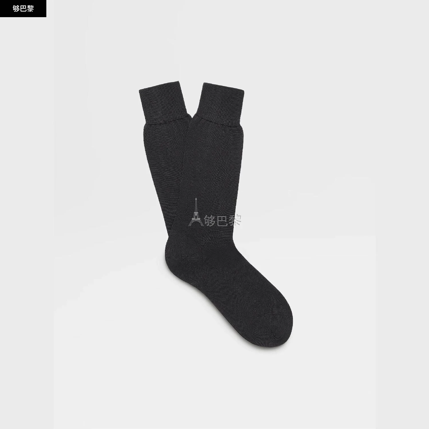 商品Zegna|【预售】 杰尼亚 24秋冬 男士 袜子 Navy Blue Cotton Socks N4V40-011-402,价格¥677,第2张图片详细描述