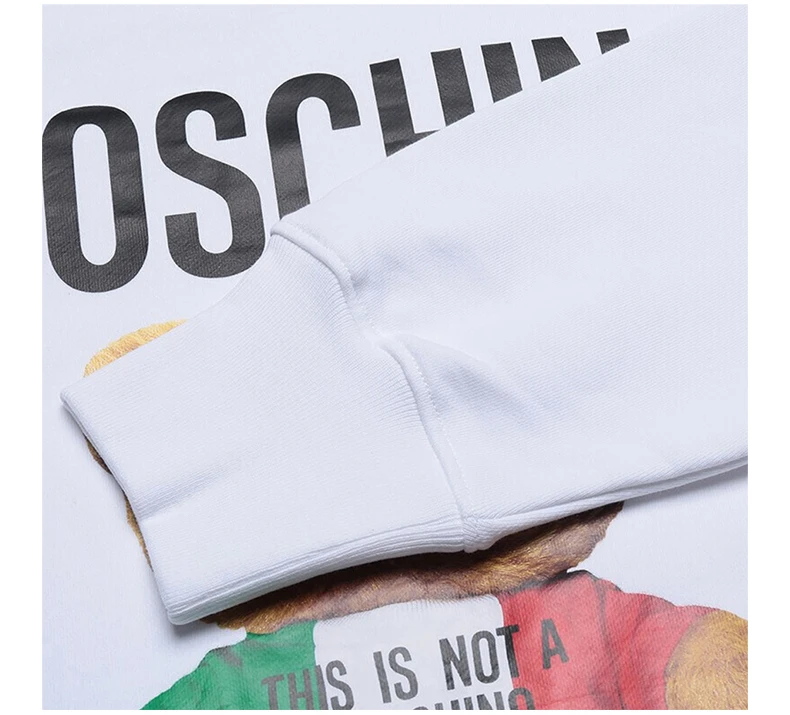 商品Moschino|MOSCHINO 白色女士卫衣/帽衫 EA1710-0527-1001,价格¥1557,第6张图片详细描述