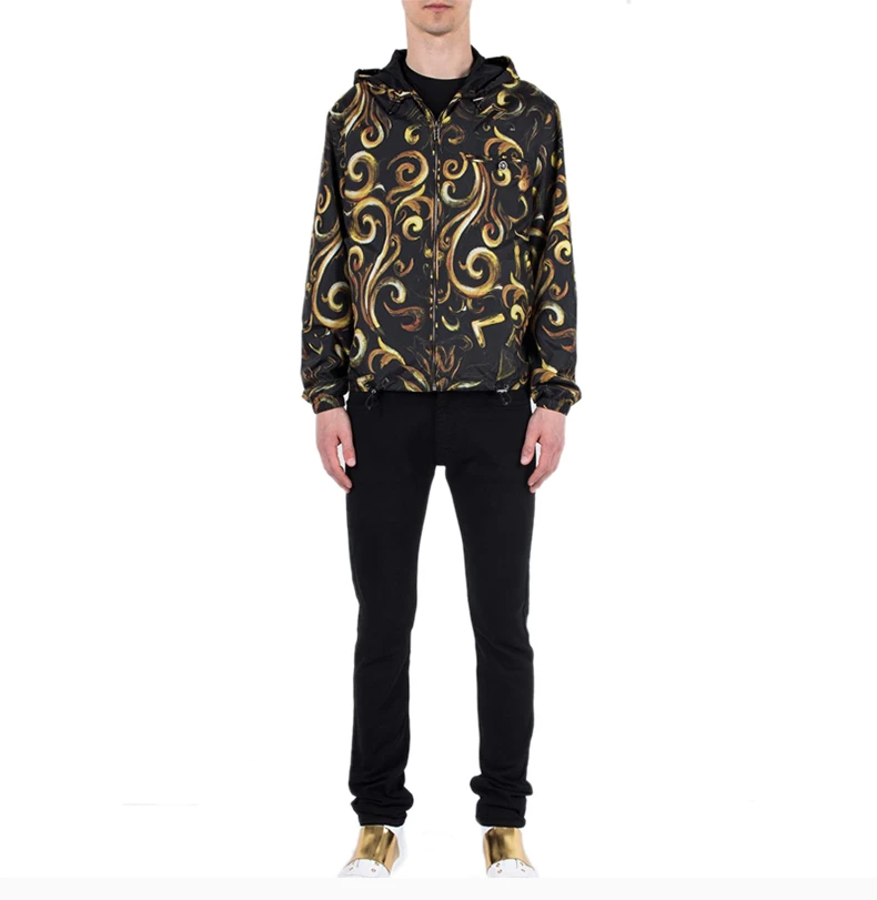 商品[国内直发] Versace|VERSACE 印花男士夹克 A73034-A219466-A732,价格¥7907,第7张图片详细描述