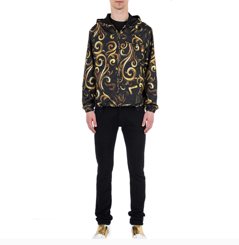 商品[国内直发] Versace|VERSACE 男士印花图案连帽夹克 A73034-A219466-A732,价格¥7879,第7张图片详细描述