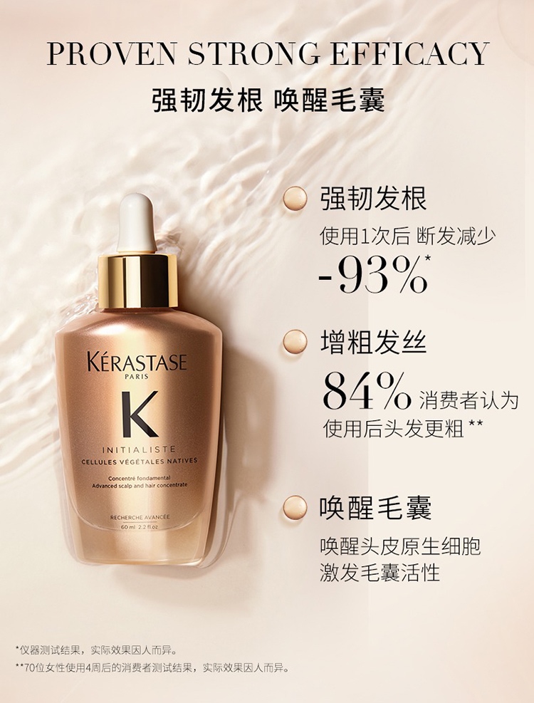 商品Kérastase|Kerastase卡诗头皮肌底基底精华液小金瓶60ml,价格¥399,第3张图片详细描述