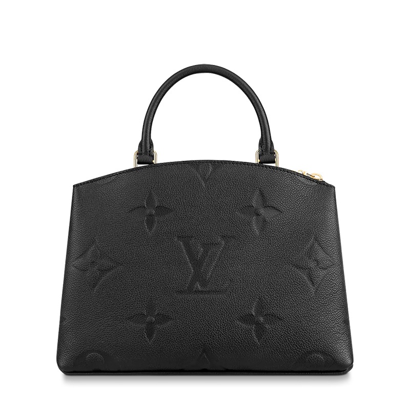 商品Louis Vuitton|【预售十天】Louis Vuitton/路易威登 22春夏新款PETIT PALAIS系列 女士黑色压纹粒面牛皮老花压花金扣金锁单肩斜挎手提包M58916,价格¥22229,第5张图片详细描述